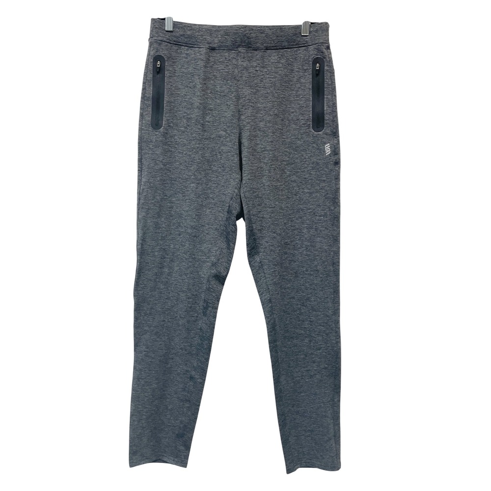Second Skin Women's Gray Heathered Training Athletic Jogger Pants Size Medium